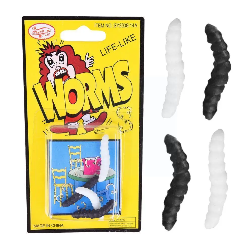 

Horrible Candy Trick Toys For Scaring Foold' Day Trick Props Accessories Fake Insects Worm Spider Cockroaches Fly Kids Pran W9o7