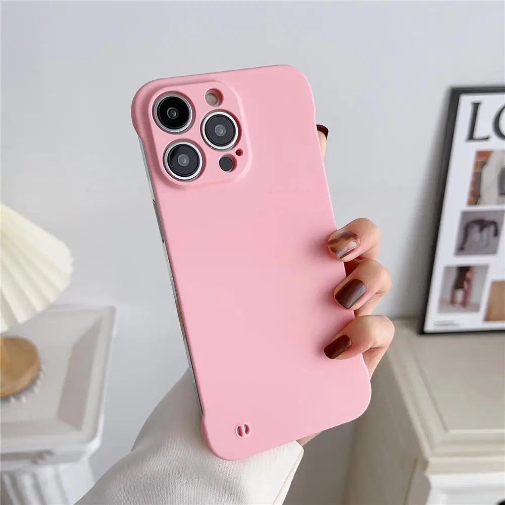 

Solid Candy Color Matte Borderless Back Cover For Huawei P50 P40 P30 Pro Plus Lite XL Frameless Cases Hard Slim PC Phone Case