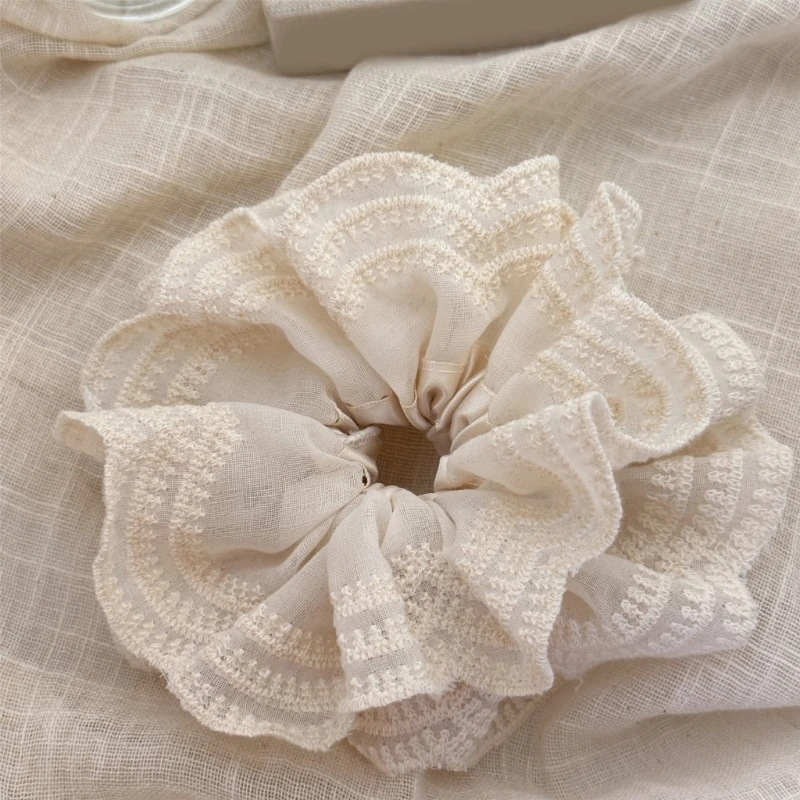 Темпераментная эластичная веревка для волос с кружевной отделкой резинка