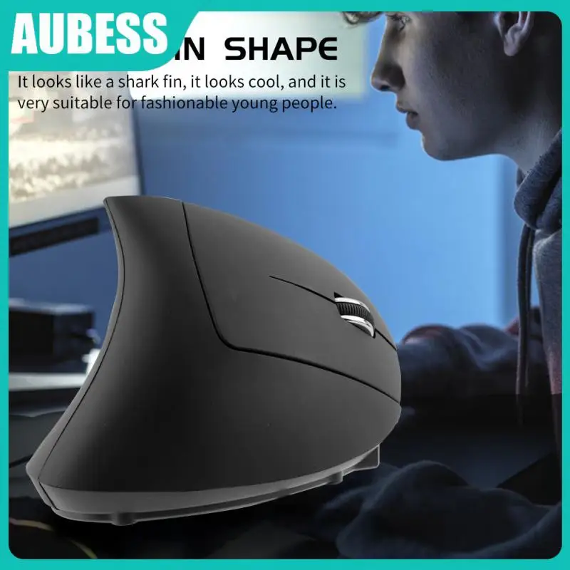 2.4g Upright Mouse New Vertical Mouse Charging Mice Gaming Mouse For Pc Laptop Office Home Right Hand Cool Shark Usb 1600dpi