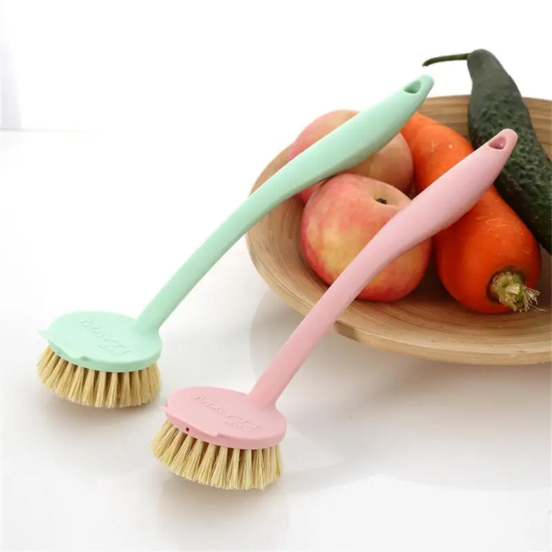 

29 3.5cm Cleaning Plant Fiber Brush Easy And Efficient Household Wash Brush Home Cleaning Nonstick Oil Pot Brush 50g Durable