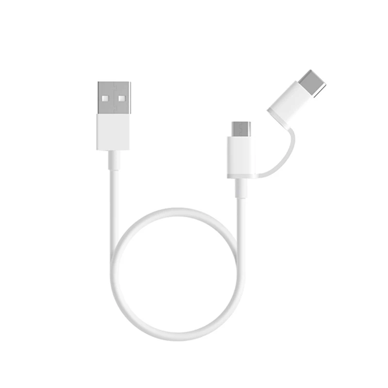 Кабель 2 в 1 для Xiaomi кабель Micro USB Type-C быстрой зарядки mi 10 9 9T 8 CC9 A2 A1 внешний