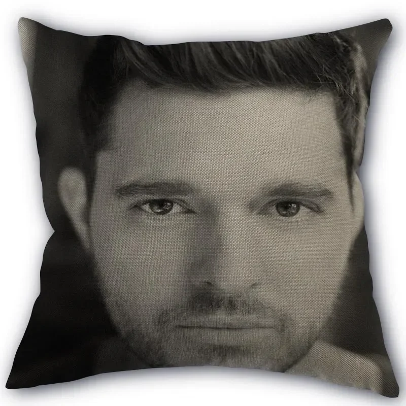 

Декоративная Наволочка Из Хлопка И Льна Michael Buble, 45x45 См, Однотонная, С Принтом, Для Сидений, Стульев, Автомобилей