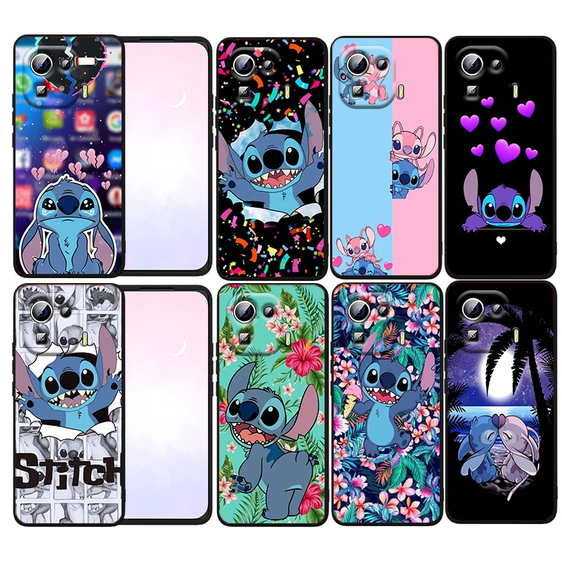 

Disney Cartoon Stitch Phone Case For Xiaomi Mi 12T 12S 12X 12 11 11T 11i 10T 10 9 Pro Lite Ultra 5G Funda Black Cover