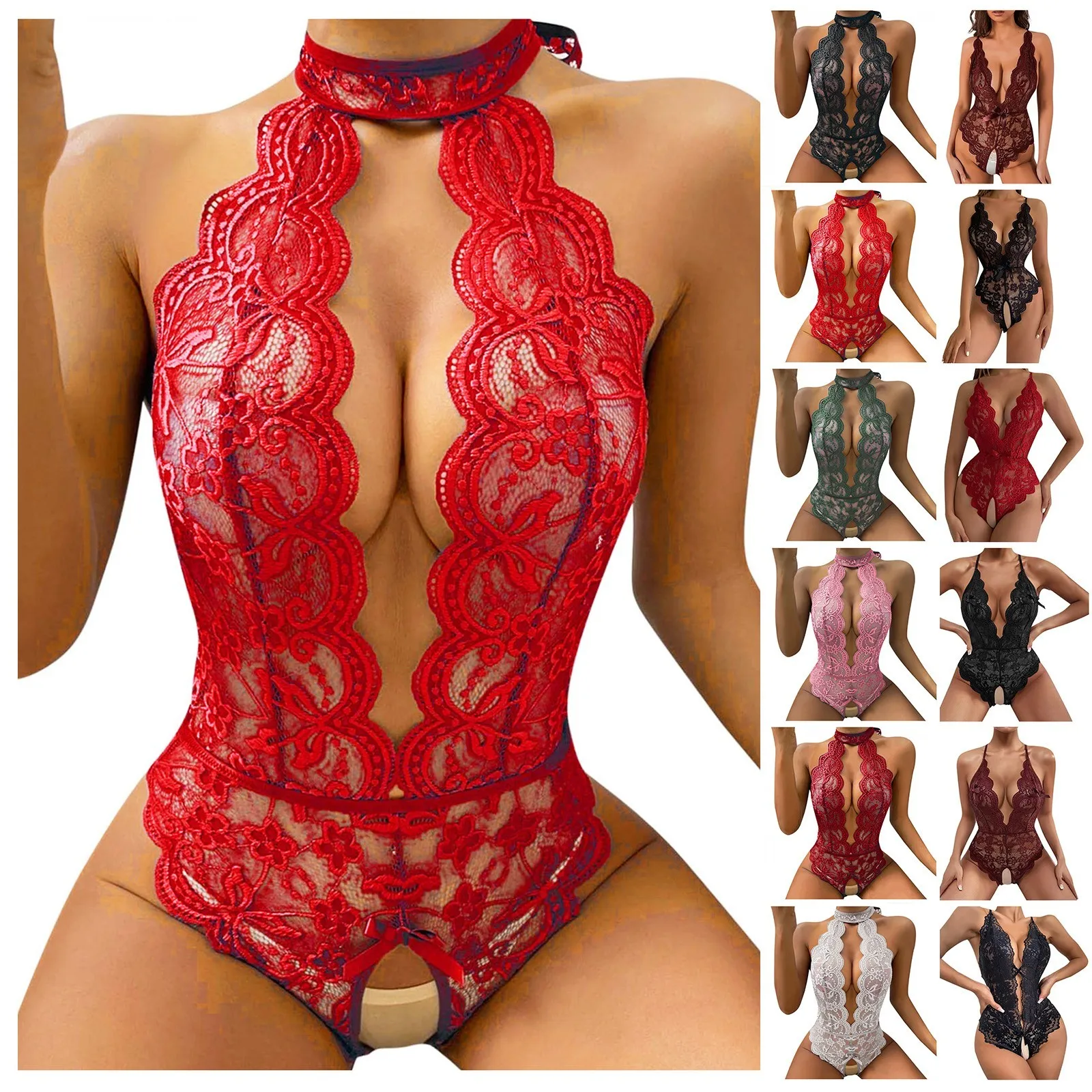 Горячее сексуальное нижнее белье для женщин кружевной прозрачный открытый