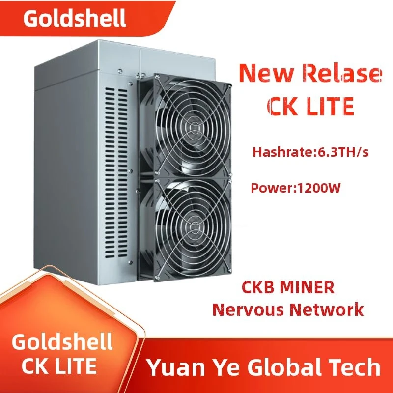 

New Release Goldshell CK LITE Miner CKB Miner 6.3TH/s 1200W Nervous Network Miner Better than CK BOX / CK5 / CK6