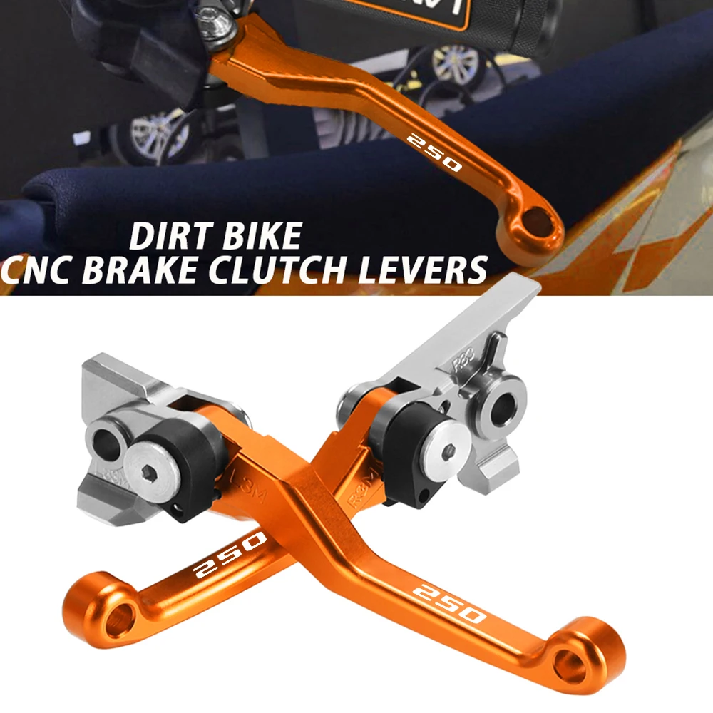 

250 XCW XCF SXF SX XC EXC EXCF Motorcycle Custom Made Brake Clutch Levers For 250SX 250SXF 250XC 250XCW 250XCF 2023 2022 2021