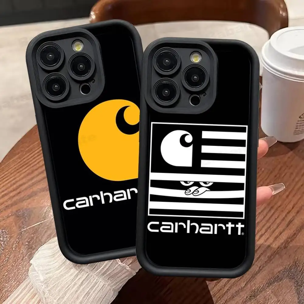 Противоударный чехол-накладка Candy с логотипом Cool C-Carhartt для iPhone 17, 15, 13, 12, 11, 14 Pro Max, X, XR, XS, 16 Plus (art.: 3920d7fcf06b0) - 3920d7fcf06b0