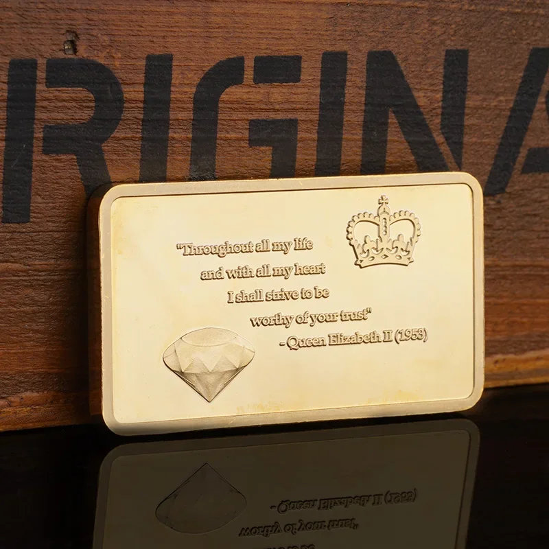 Коллекционная позолоченная монета Королева Елизавета II маргарет джордж елизавета i