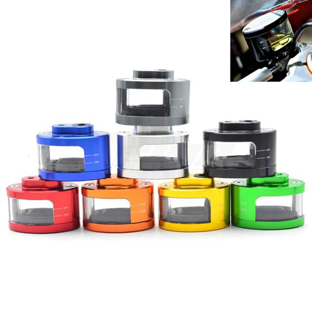 

Universal Brake Clutch Fluid Reservoir Tank Oil Fluid Cup For Yamaha R1 R3 R6 R25 MT-09 MT09 MT-07 Motorcycle