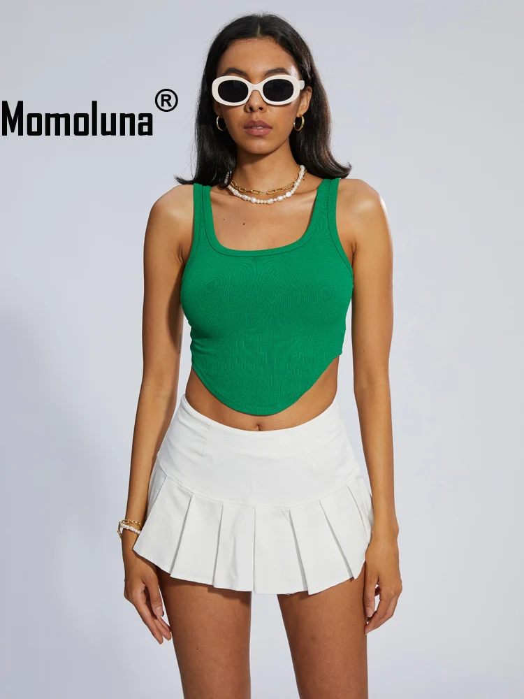 Топ женский с U-образным вырезом и асимметричным подолом |