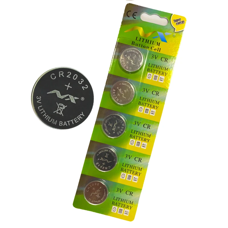 5Pc or 10pcs CR2032 3V Button BatteriA BR2032 DL2032 ECR2032 Coin Cell Lithium Battery CR 2032 For Remote Watch Electronic Toys