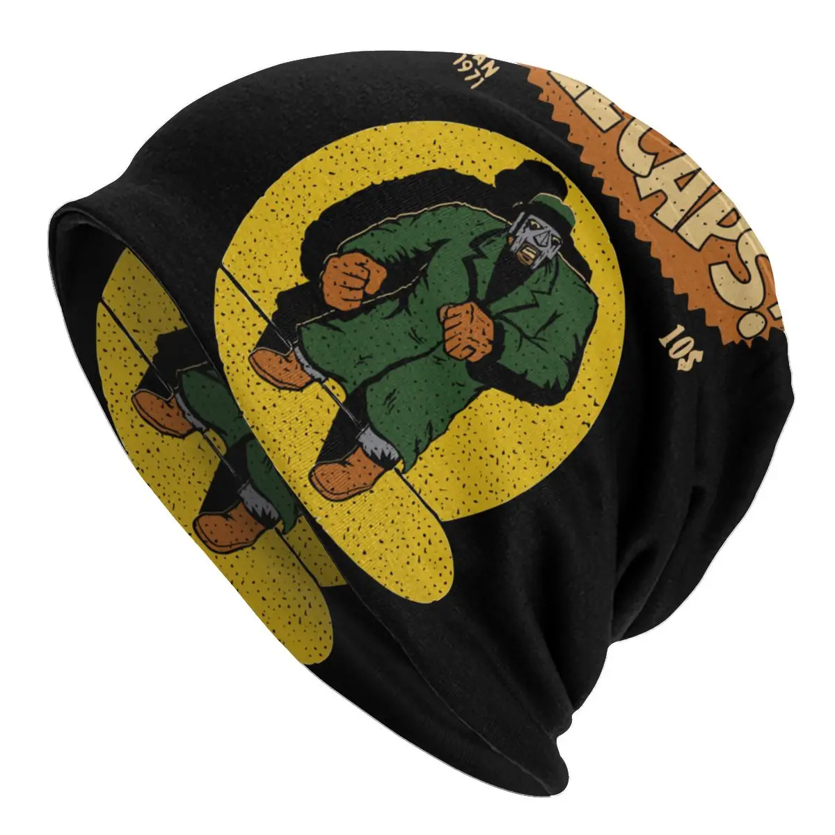 

Madlib Doom Skullies Beanies Hats Autumn Winter Ski Men Women Madvillain Mf Doom Caps Adult Warm Dual-use Bonnet Knitted Hat
