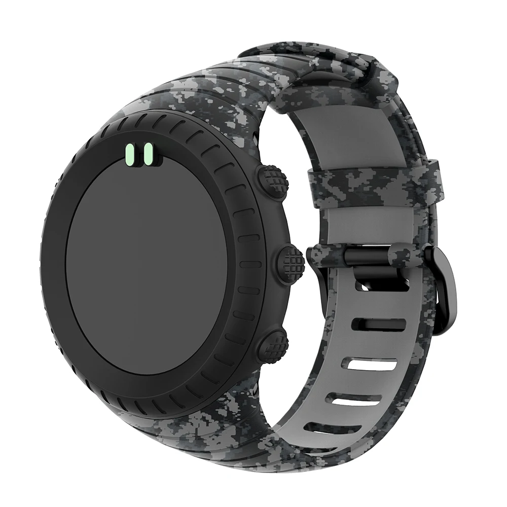 Camouflage Strap For Suunto Core Fashion Silicone Man Watch Band Bracelet Comfortable Wristband Correa Replacement Accessories |
