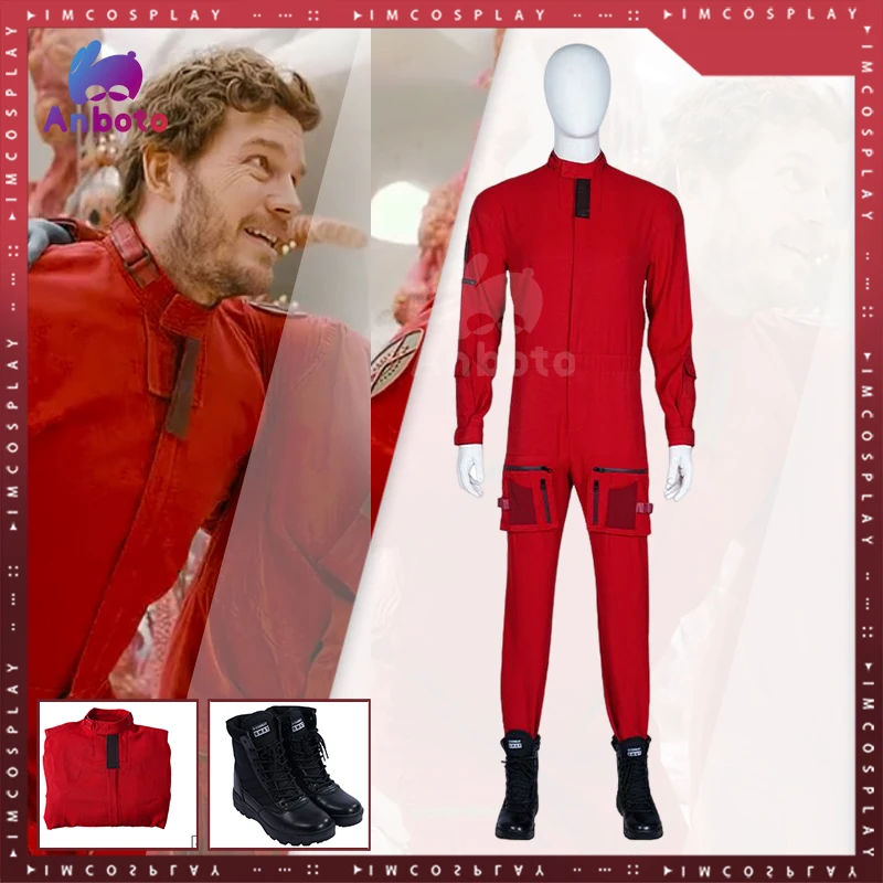 

Костюм стражей для косплея аниме, туфли для косплея, красный комбинезон для инструментов, подарки на Хэллоуин, день рождения, косплей