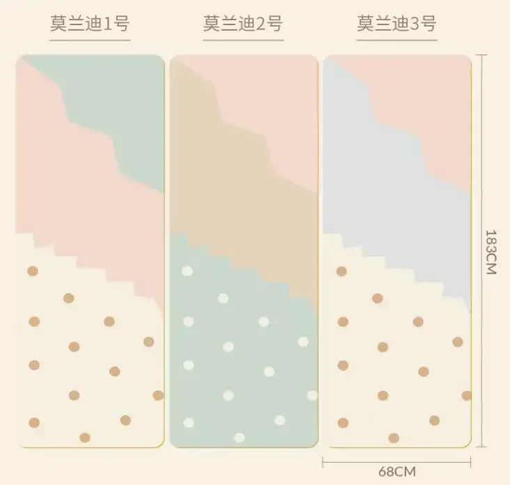 Нескользящий спортивный коврик для упражнений 5 мм начинающих йоги из