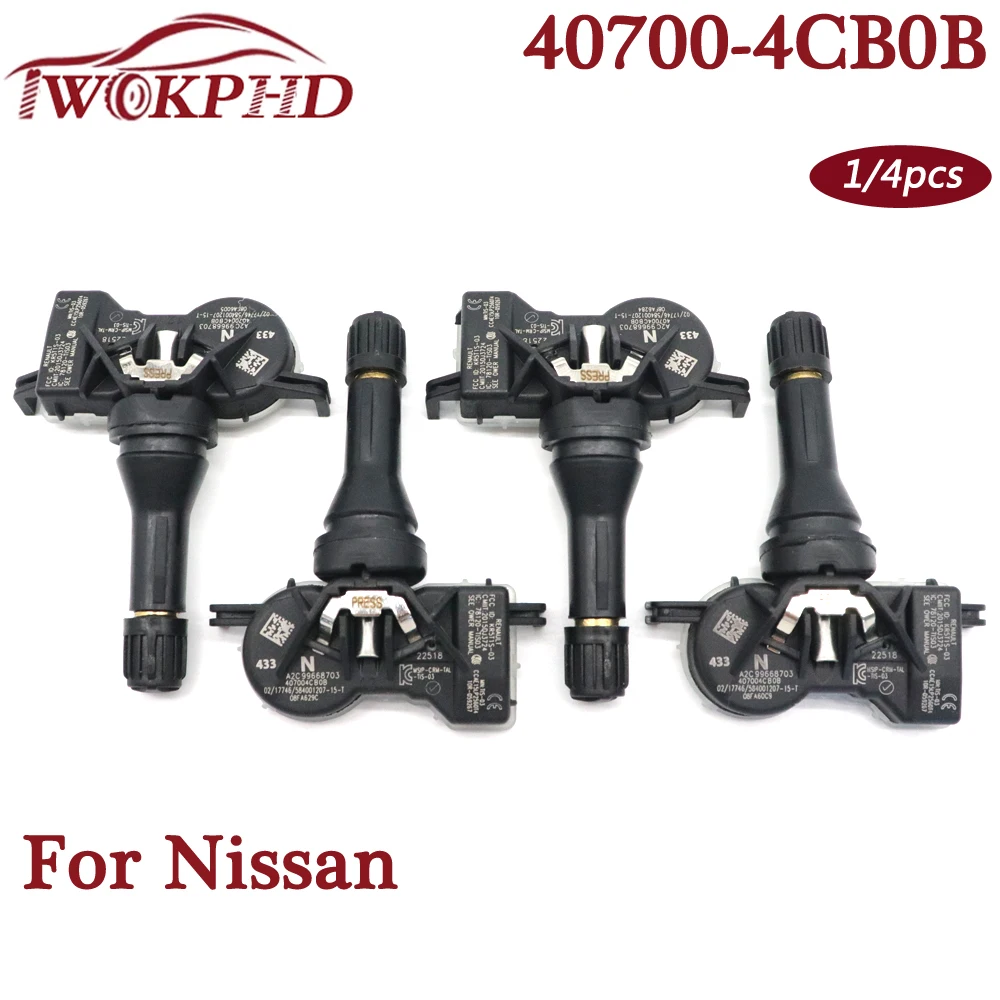 TPMS 40700-4CB1B Система контроля датчика давления в шинах для NISSAN LEAF ROGUE SPORT 2016-2020 40700-4CB0B
