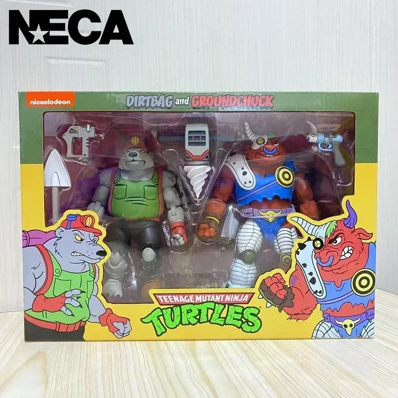 Подлинная Neca 54199 Mole Monster Debek Bull Grandchuck Ninja Turtle анимационная фигурка коллекционная