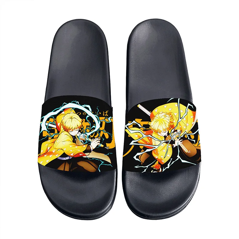 Летние сандалии тапочки аниме Demon Slayer Tanjirou Nezuko для косплея милая обувь с героями