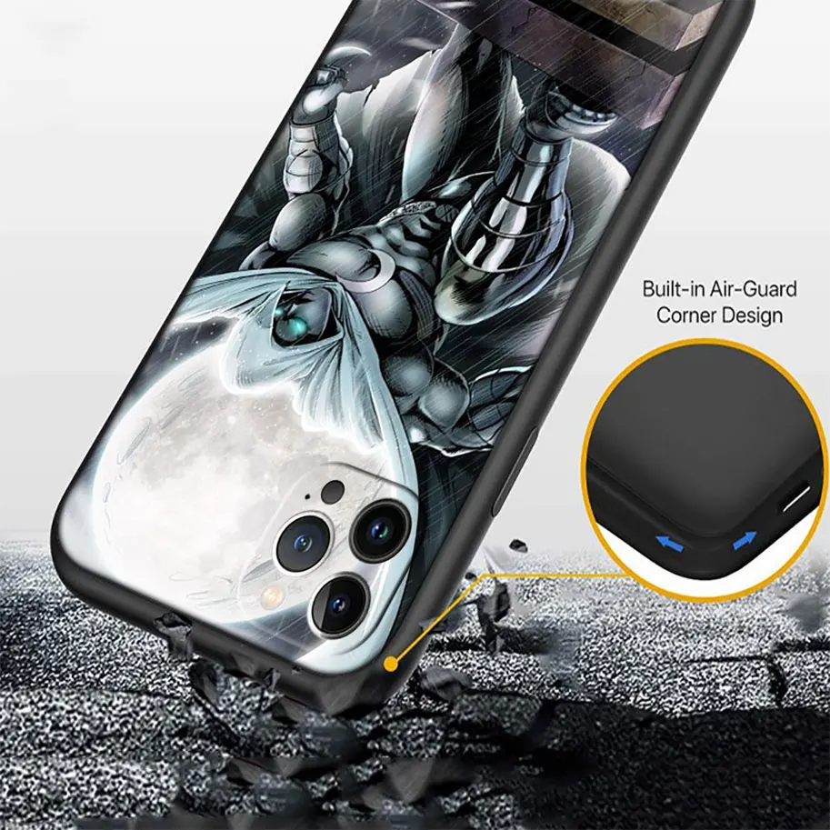 Новый высококачественный чехол YK33 Moon Knight для сотовых телефонов iPhone 15 14 13 12 11 Pro Max