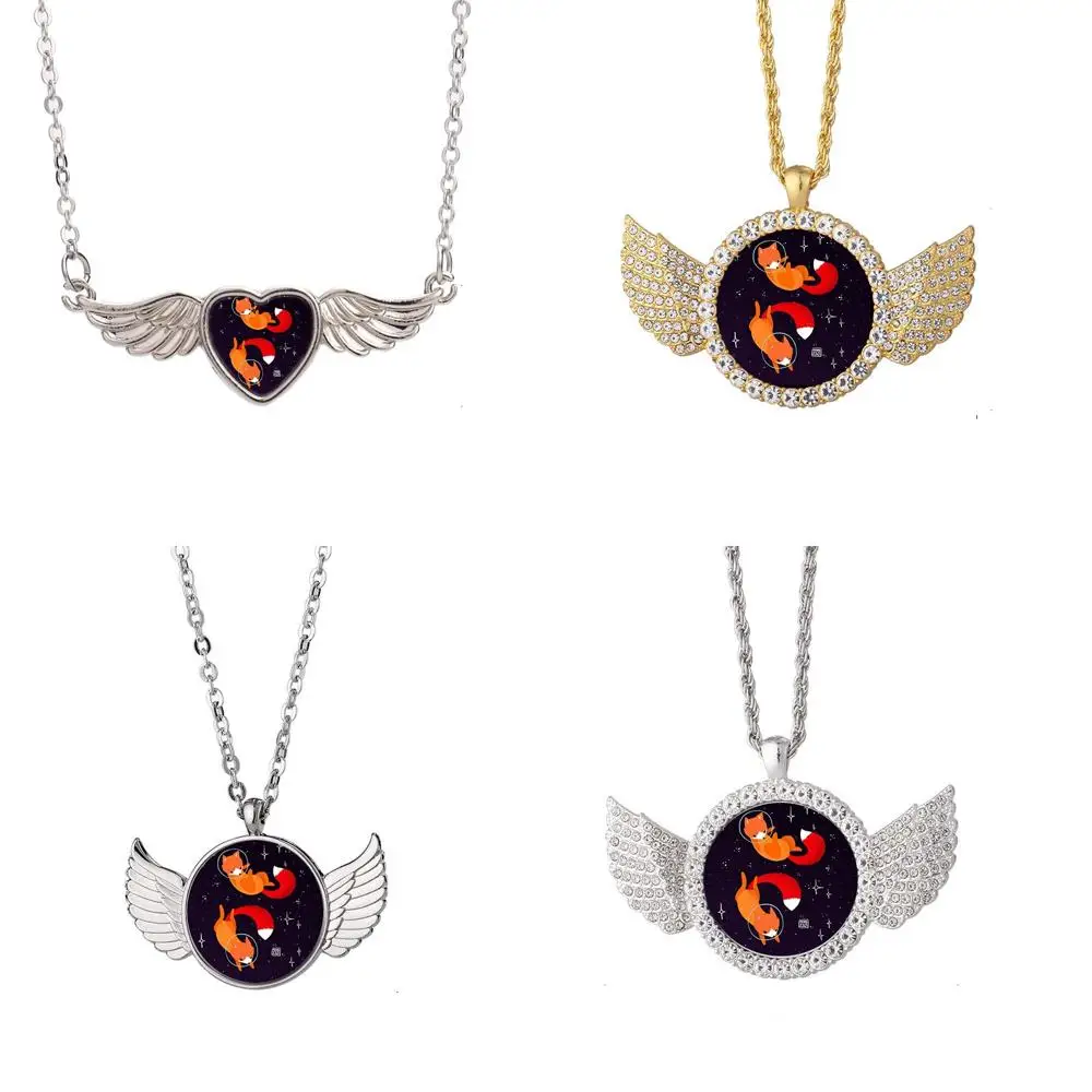 

Space Foxes Sri Angel Wing Necklace Beautiful Pendant Fashion Jewelry