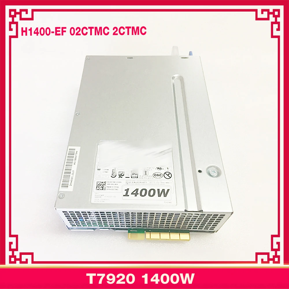 H1400-EF 02CTMC 2CTMC для серверного блока питания DELL T7920 1400 Вт