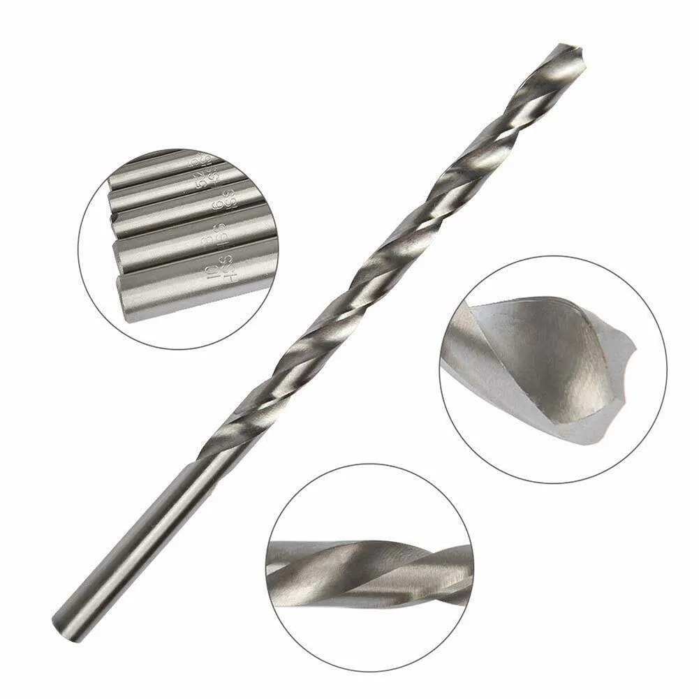 

4Pcs 200mm Extra Long HSS Drill Bits High Speed Steel Mini Twist Drill Hole Saw Metal Drilling Tools Drill Bit 2/3/4/5/6/7mm