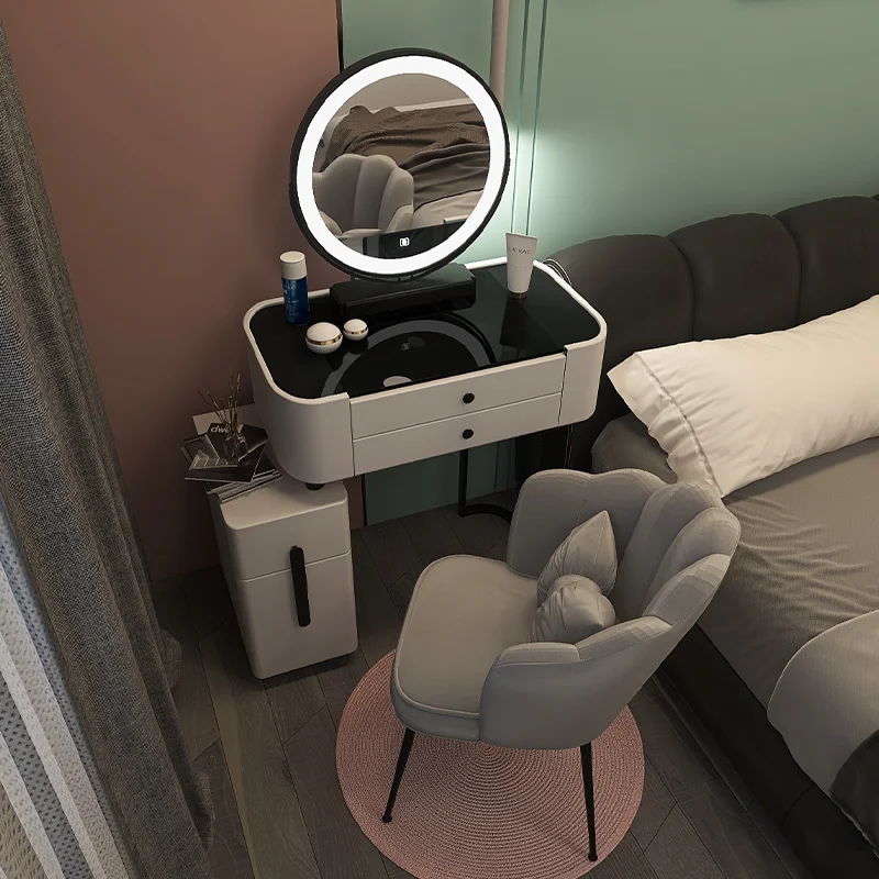 

Bedroom Makeup Dressing Table Tibetan Silver Charm Classic Woman Dressing Table Salon Multifunctional Commode Household Items