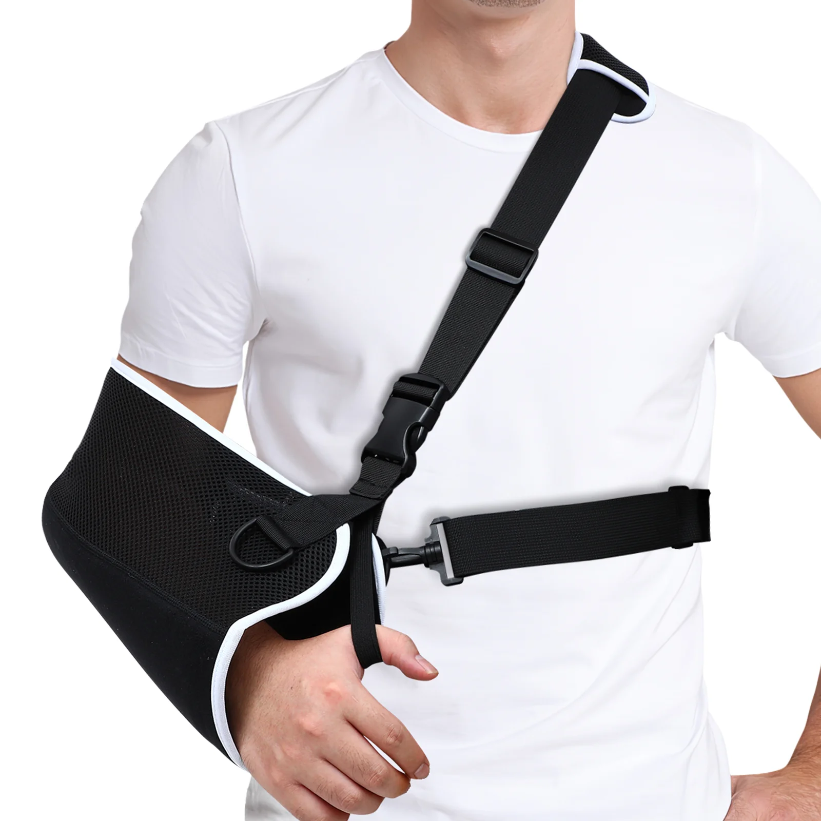 

Healifty Arm Sling Rotator Cuff Support Shoulder Immobilizer Wrist Injury Brace Elbow Injury Left and Right Arm Sling Shield