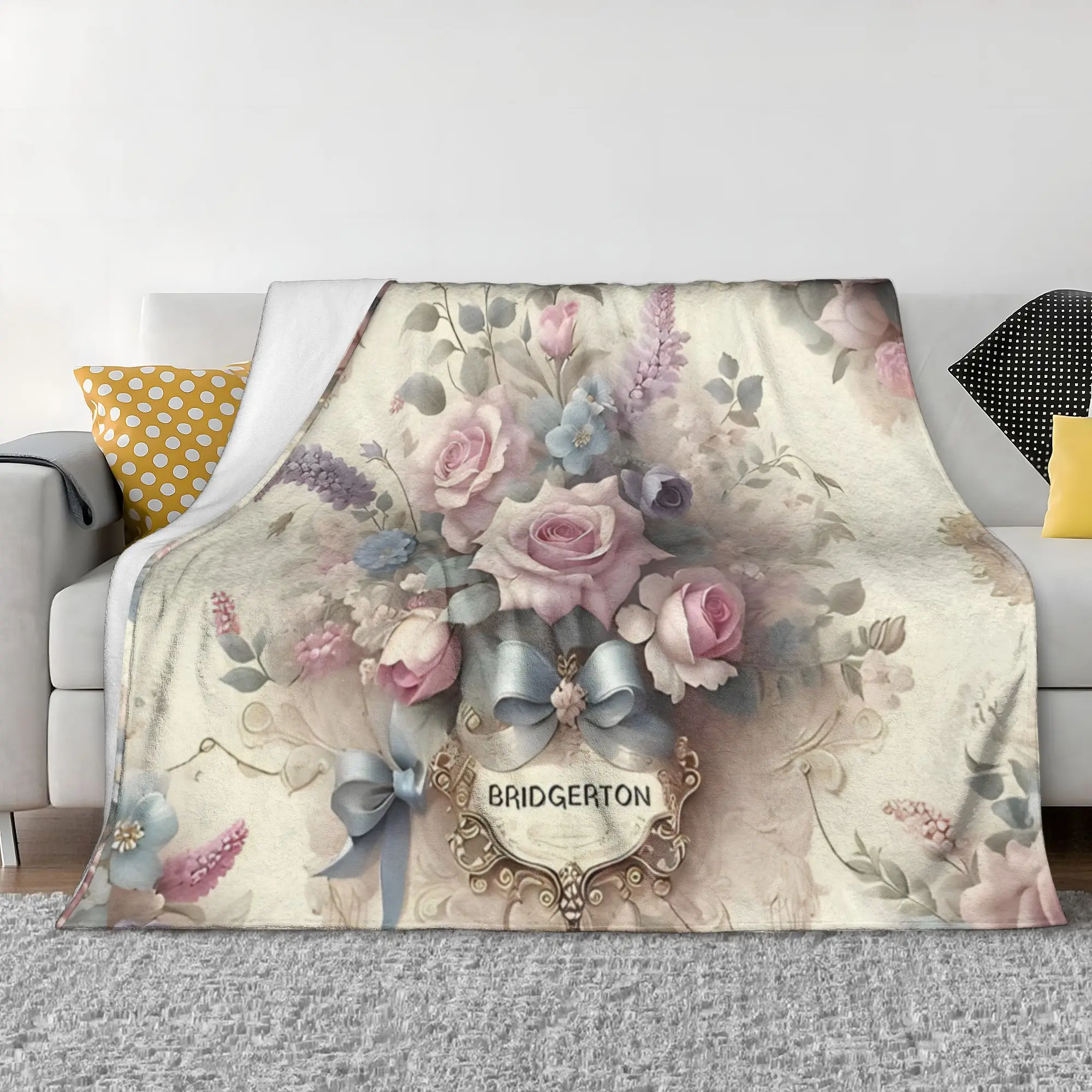 Одеяла Причудливый мир Бриджертона фланелевые зимние дышащие супер теплые пледы