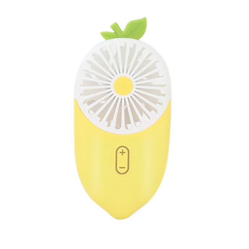 

Lemon Ultra Thin Pocket Fan Handheld USB Charging Atmosphere Lamp Small Fan