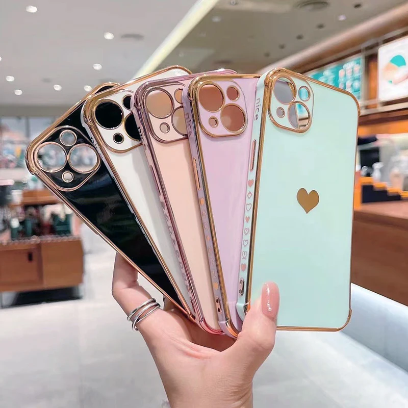 

Мягкий чехол Love для телефона, чехол для телефона iPhone 11 12 13 Pro Max X XS XR 7 8 Plus SE2, защитный чехол с полным покрытием объектива