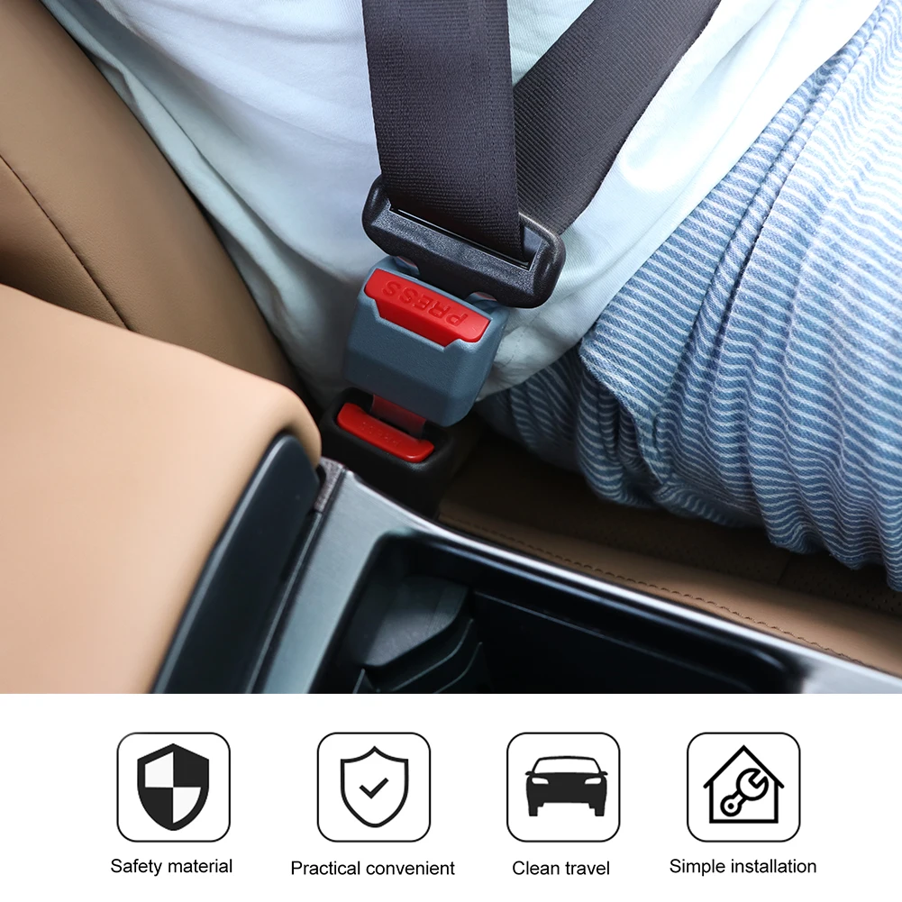 

Hot sale Car Seat Belt Clip Extender Safety Seatbelt Lock Buckle Plug Thick Insert Socket Extender Safety Buckle Accessories