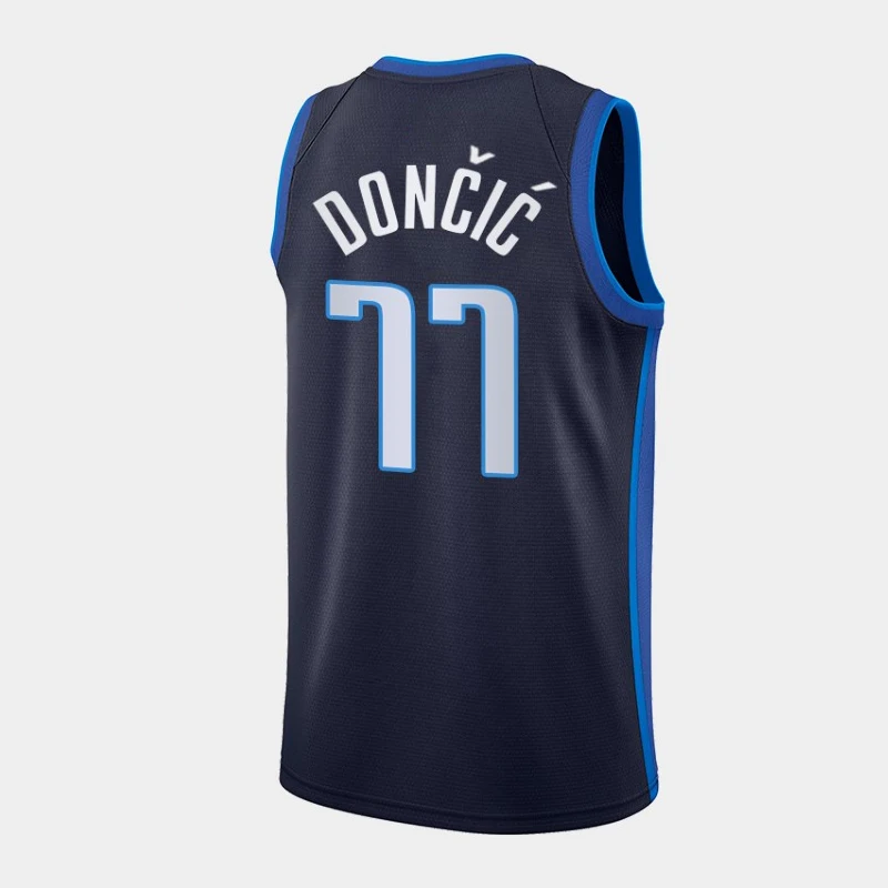 

New Mens American Basketball Jersey Clothes European Size Dallas Mavericks Luka Doncic #77 Shirts Cool Tops Shorts Four Seasons