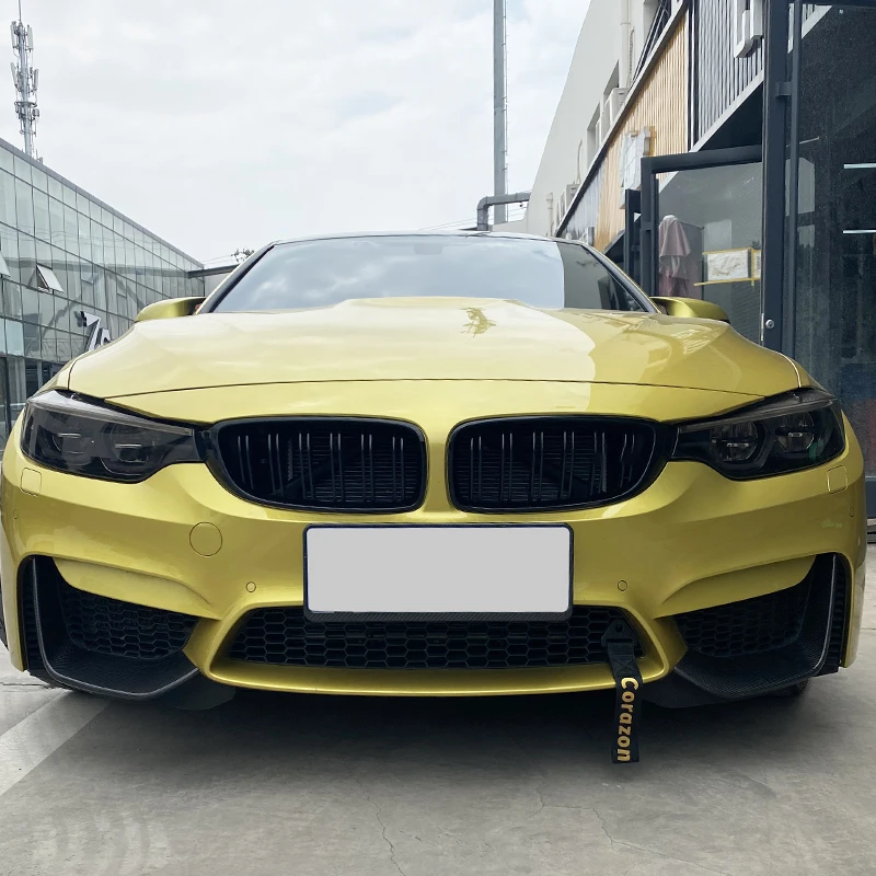 2 шт. сухое углеродное волокно передний бампер спойлер разветвители для BMW F80 F82 F83