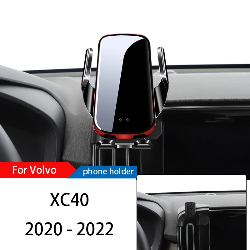 Wireless Charger Car Phone Holder Mount Stand For Volvo XC40 2020-2022 Adjustable GPS Navigation Mobile Bracket Accessories