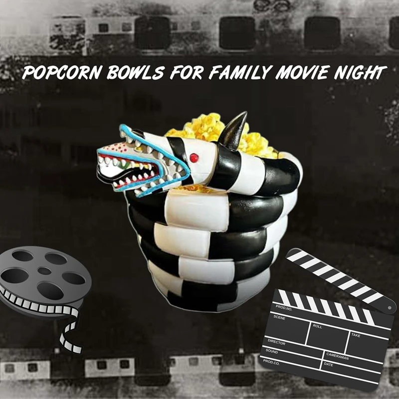Забавное ведро для попкорна песочного червя миска на Хэллоуин коллекционные