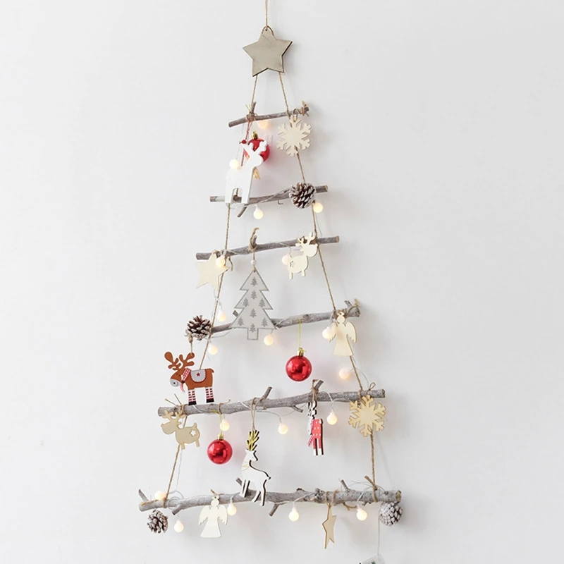 Деревянная новогодняя елка