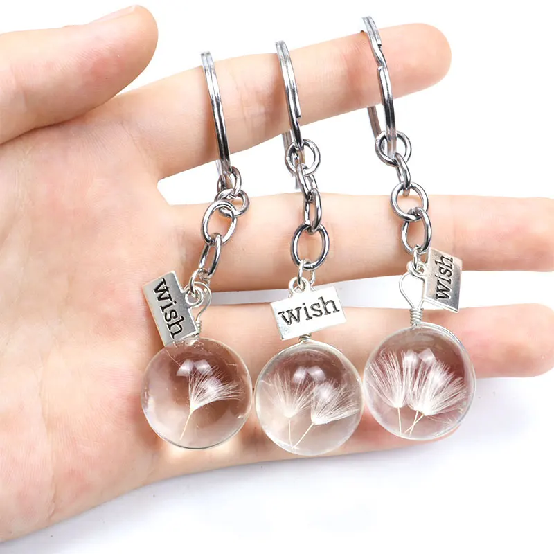 Желаю одуванчика искусственный держатель Освежающая подвеска в бутылке брелки с