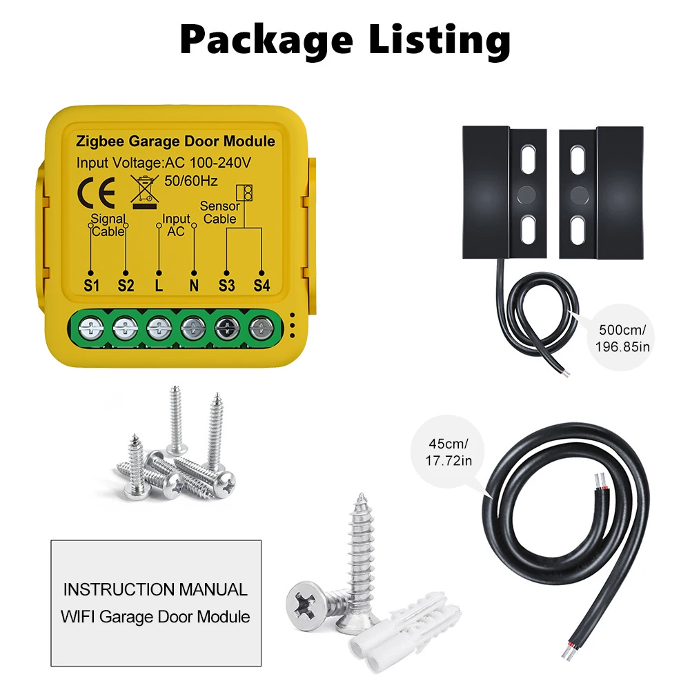 

Модуль контроллера умных гаражных ворот Tuya ZigBee