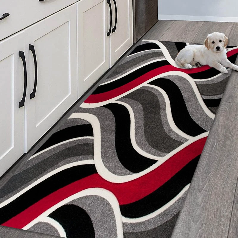 

Mats for Kitchen Mat Rug Print Carpet Entrance Home Floor Runner Bath Modern Long Traditional Washable Light Flower Fabric 3d