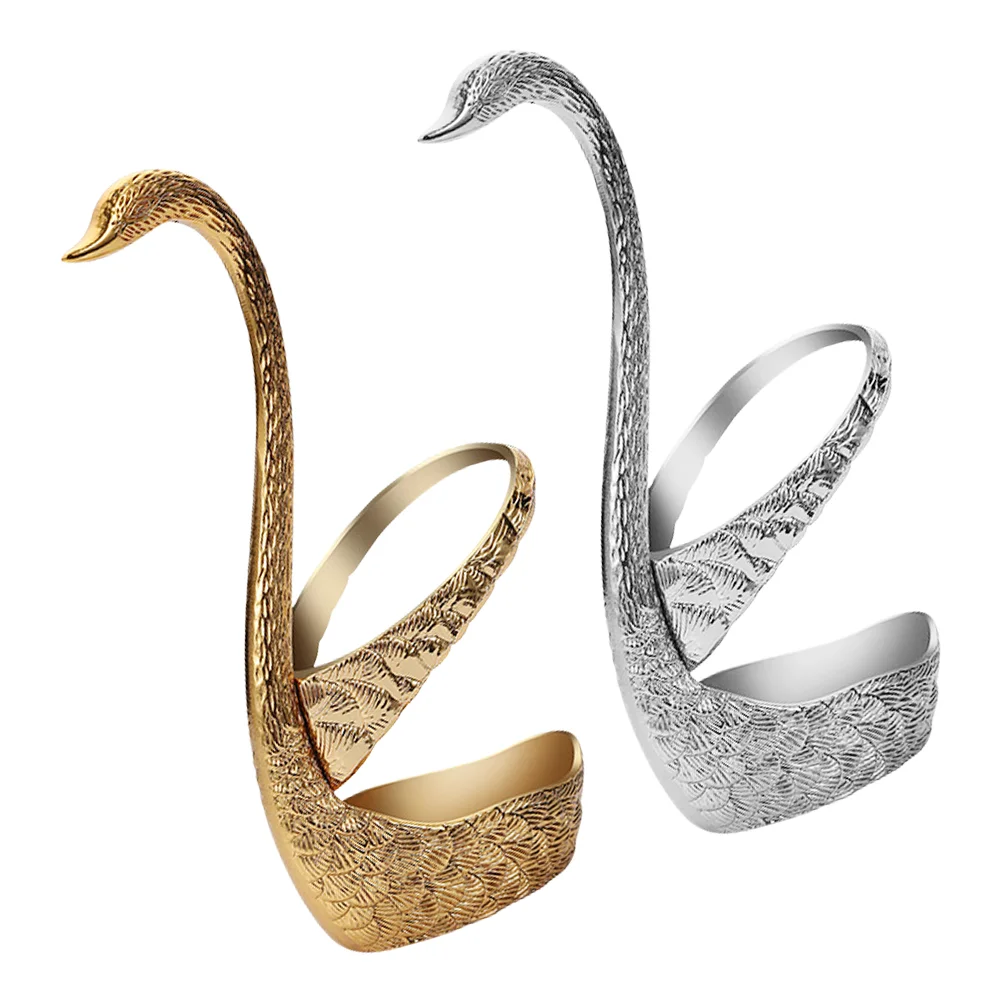 

2Pcs Tableware Holder Swan Cutlery Holder Cutlery Storage Tool Cutlery Holder for Kitchen Restaurant