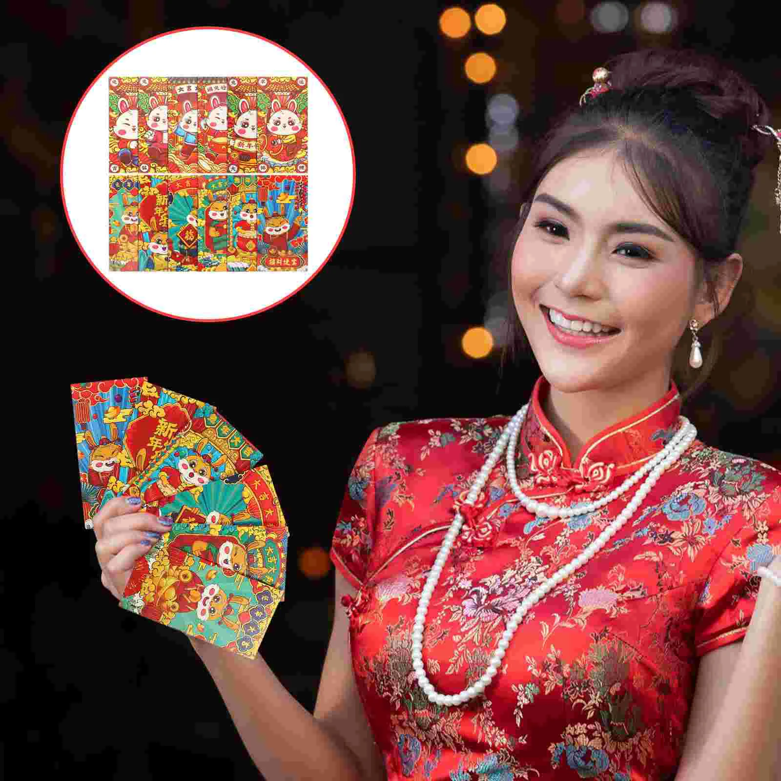 

Red Year Money Packet Envelopes New Envelope Chinesepackets Rabbit Lucky Gift Traditional Pocket Mailing Wedding Paper Asian
