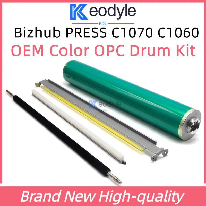 Фото Комплект цветных фотобарабанов OEM для Konica Minolta AccurioPress C2060 C2070 C3070 C3080 C1070 C1060, включая чистящий ролик, щетку и восковую планку №1