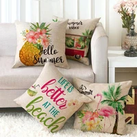 tropical hello summer pillow covers decorative pineapple pillows case for living room bed room aesthetics pillowscase morty