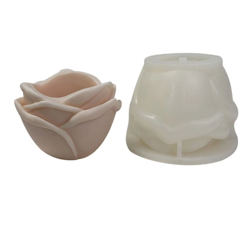 

Rose Silicone Moulds Flowerpots Silicone Molds Concrete Mould Hand-Making Succulent Plant Pot Molds Silicone Material