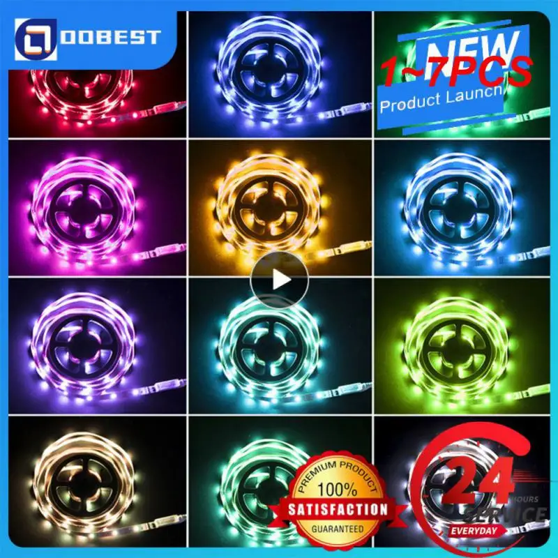 

1~7PCS 5050 RGB Led Strip Lights WS2812B RGBIC USB led strip TV BackLight Room Decoration Led Tape Diode Flexible