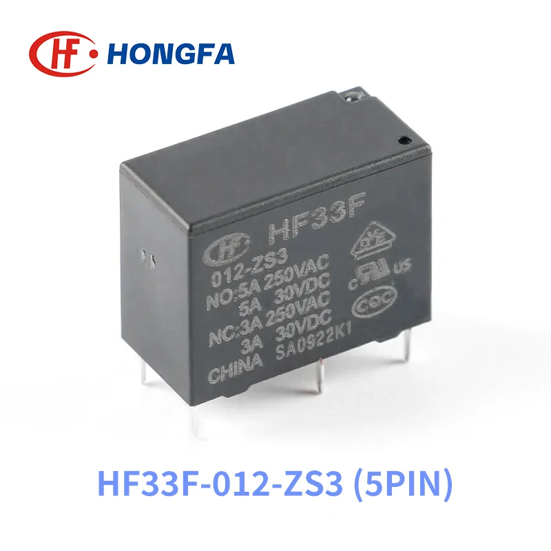 

5 шт. новое реле HF33F JZC-33F-005 012 024-HS3 ZS3 HF33F-012-ZS3 4PIN 5PIN 5A 5V 12V 24V силовые реле