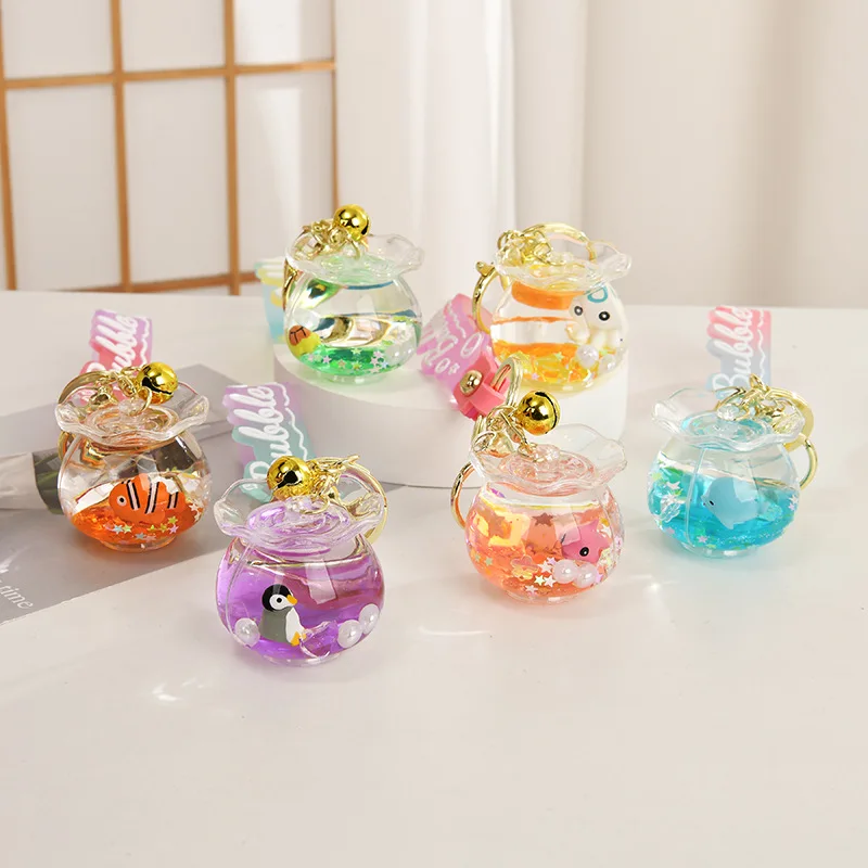 Брелок мультяшный в Oild с плавающей планкой брелок для девушки сумки подвески