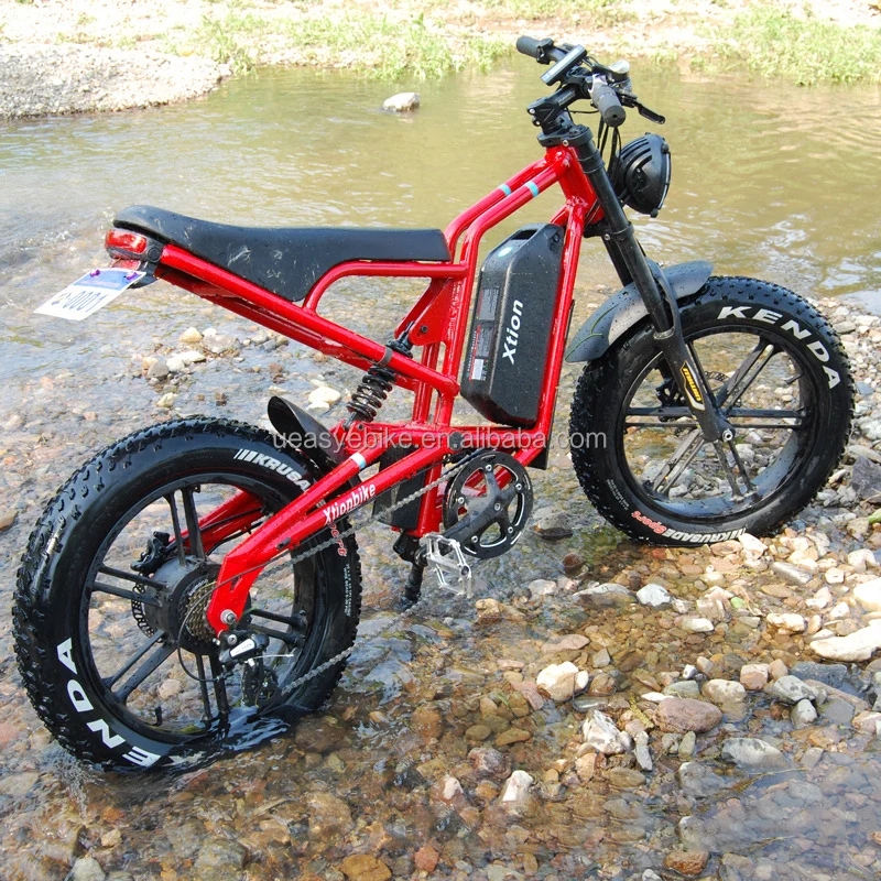 Электрический гибридный велосипед в стиле ретро толстая шина 20-дюймовый